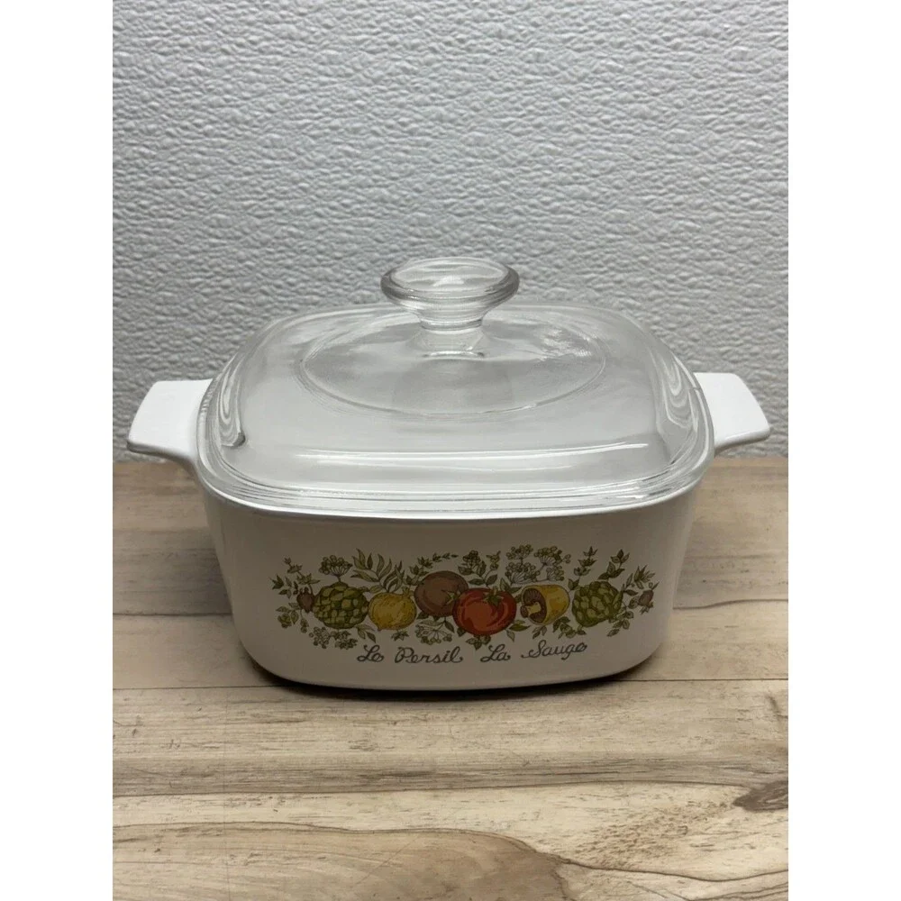 Corning Ware Le Persil La Sauge Casserole Dish 1 1/2 Quart A-1 1/2-B With Lid